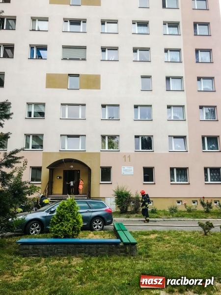 Zdjęcie w galerii na portalu naszraciborz.pl: Racibórz. Pożar na dziesiątym piętrze w bloku przy ul. Mysłowickiej FOTO i WIDEO wiadomości z regionu