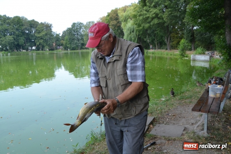 Zdjęcie w galerii na portalu naszraciborz.pl: Na tworkowskim Trzecioku wędkowali emeryci  wiadomości z regionu