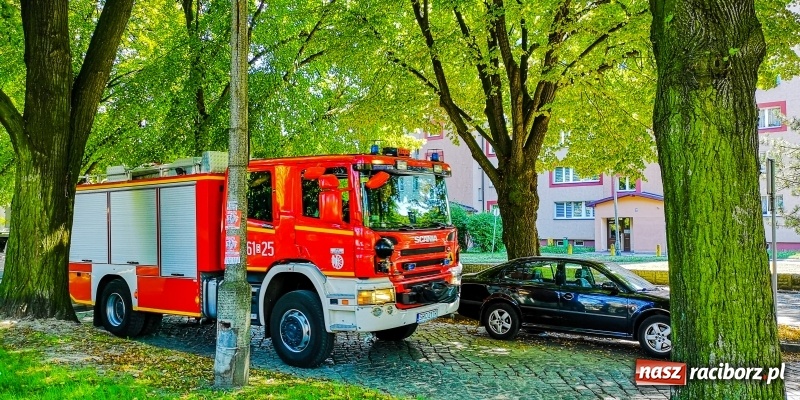 Zdjęcie w galerii na portalu naszraciborz.pl: Racibórz - Słowackiego. Mężczyzna spadł z ósmego piętra bloku na dach garażu wiadomości z regionu
