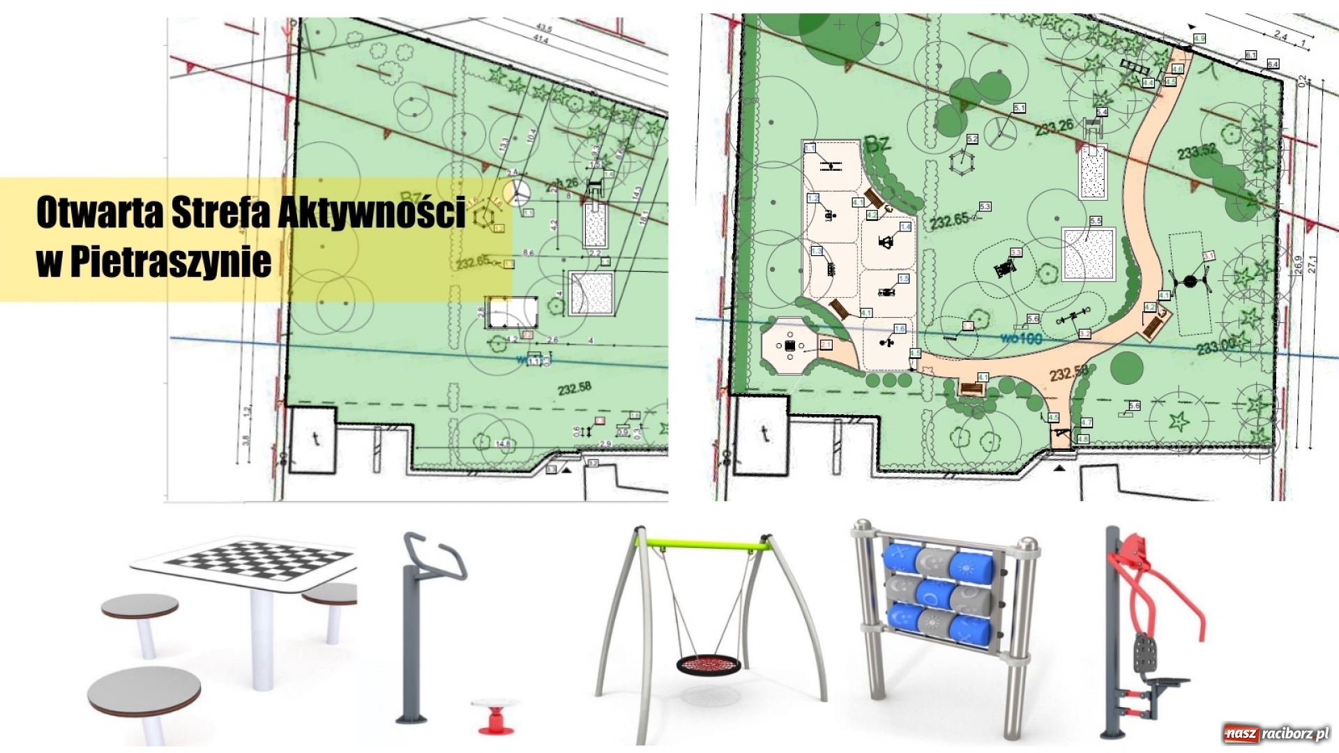Zdjęcie w galerii na portalu naszraciborz.pl: Otwarta Strefa Aktywności w Pietraszynie z dofinansowaniem  wiadomości z regionu