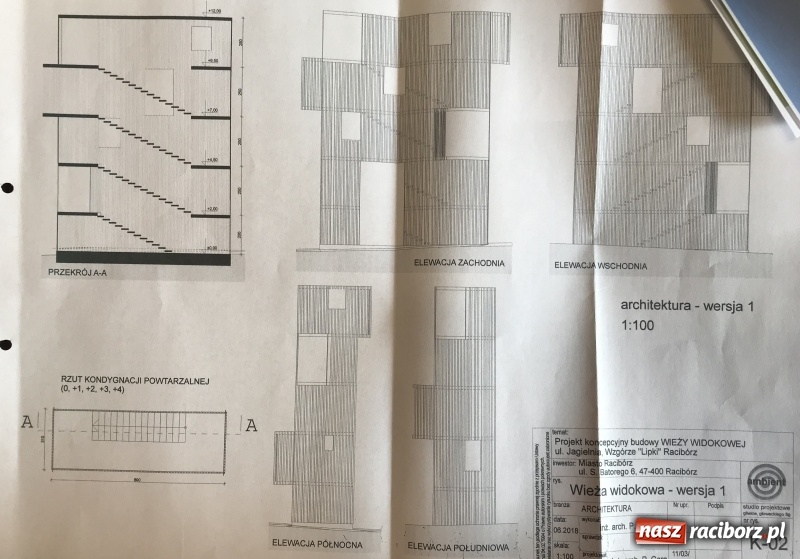 Zdjęcie w galerii na portalu naszraciborz.pl: Tak ma wyglądać wieża widokowa w Raciborzu-Brzeziu na wzgórzu Lipki  wiadomości z regionu