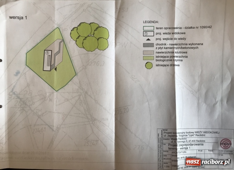 Zdjęcie w galerii na portalu naszraciborz.pl: Tak ma wyglądać wieża widokowa w Raciborzu-Brzeziu na wzgórzu Lipki  wiadomości z regionu