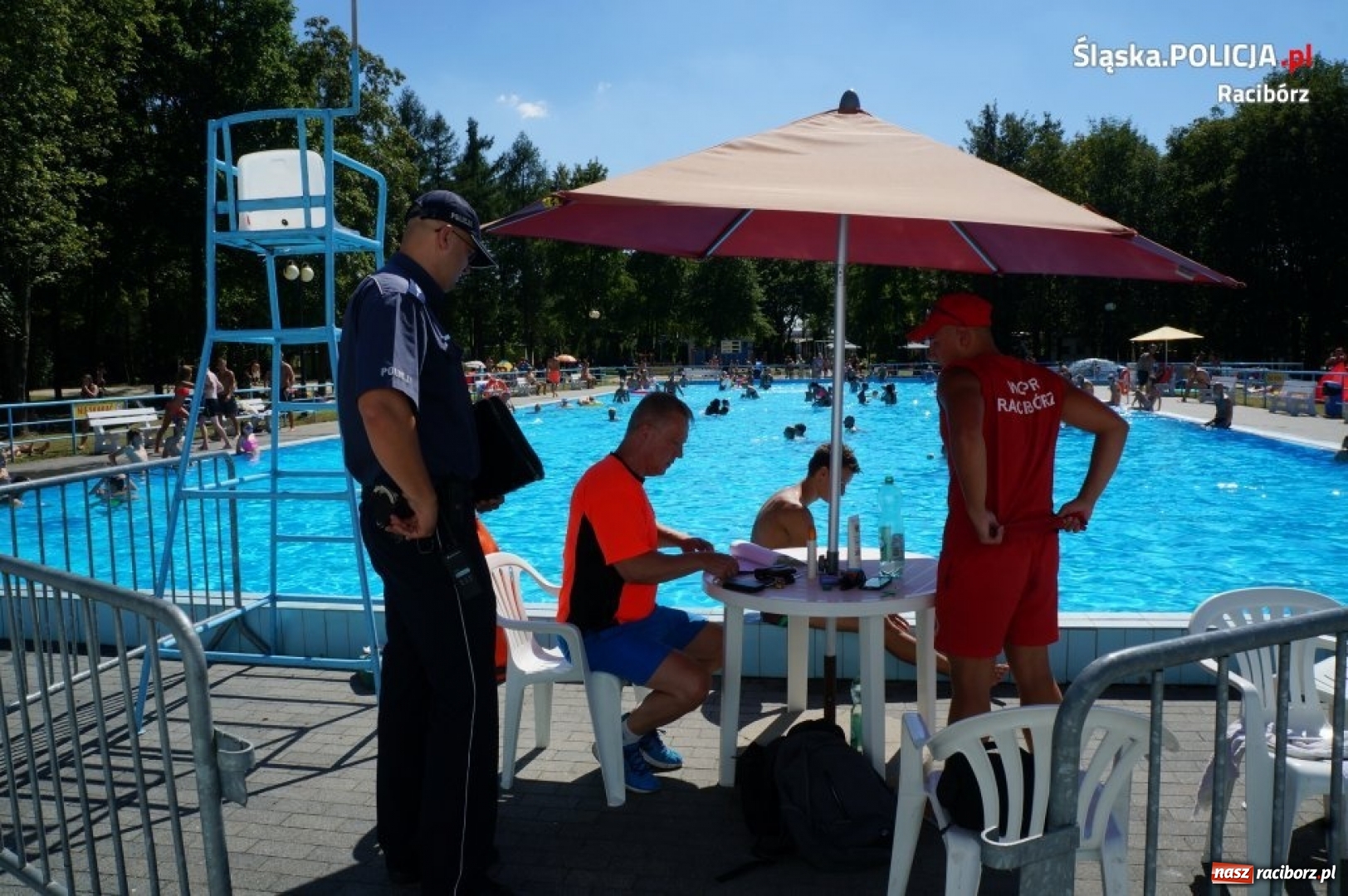Zdjęcie w galerii na portalu naszraciborz.pl: Policja i WOPR skontrolowały kąpieliska  wiadomości z regionu