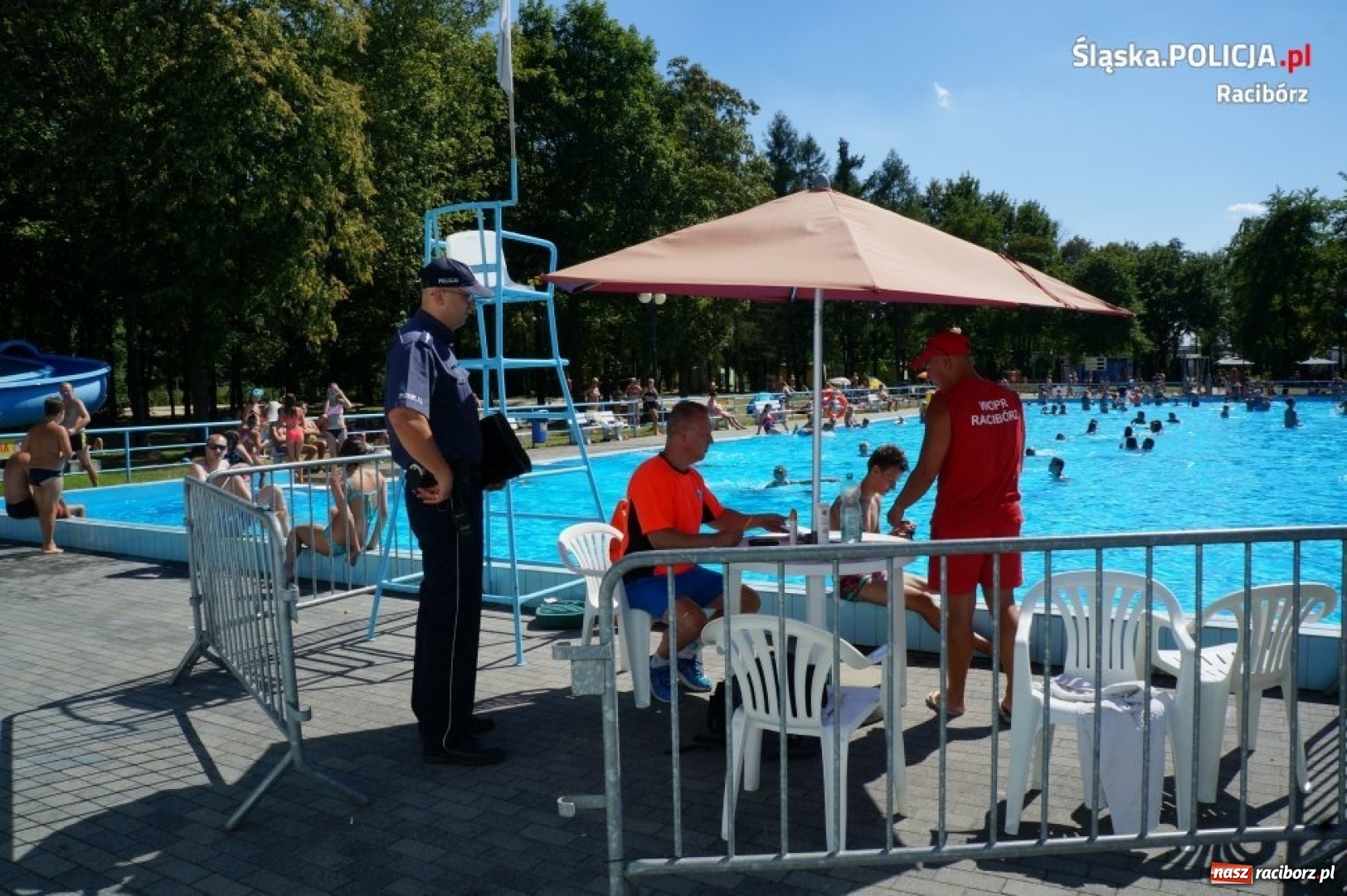 Zdjęcie w galerii na portalu naszraciborz.pl: Policja i WOPR skontrolowały kąpieliska  wiadomości z regionu