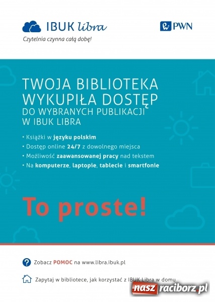 Zdjęcie w galerii na portalu naszraciborz.pl: Dzięki Ibuk Libra twoja biblioteka jest czynna całą dobę! wiadomości z regionu