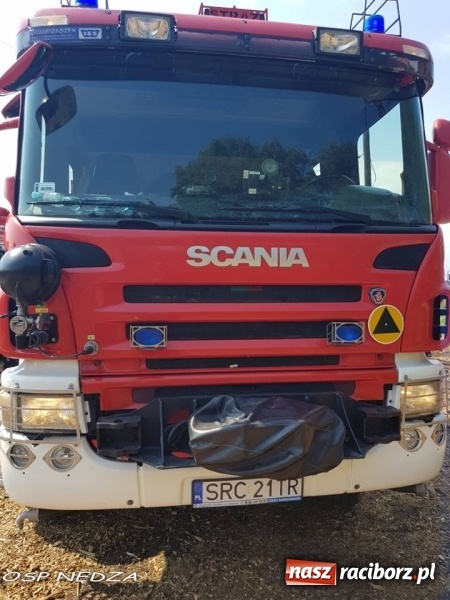 Zdjęcie w galerii na portalu naszraciborz.pl: Zwarcie instalacji wzdłuż torów mogło spowodować duży pożar lasu wiadomości z regionu