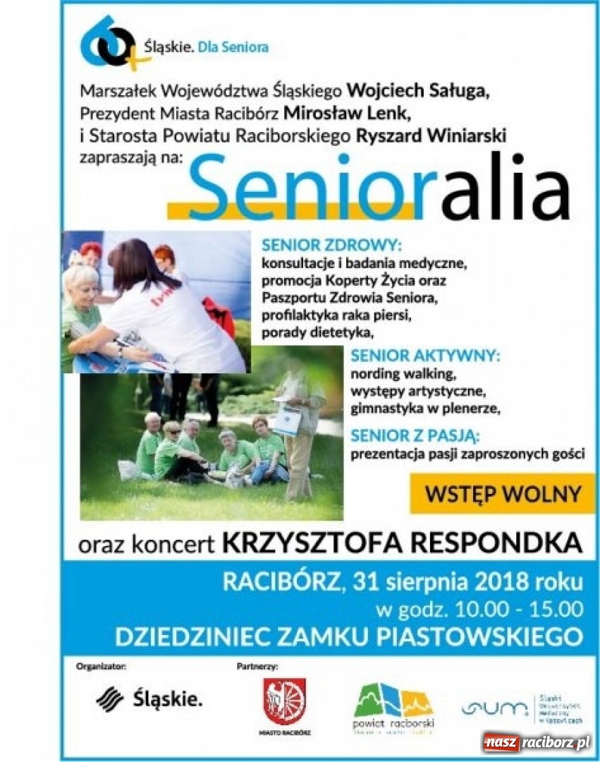 Zdjęcie w galerii na portalu naszraciborz.pl: Śląskie Senioralia na zamku z Krzysztofem Respondkiem  wiadomości z regionu