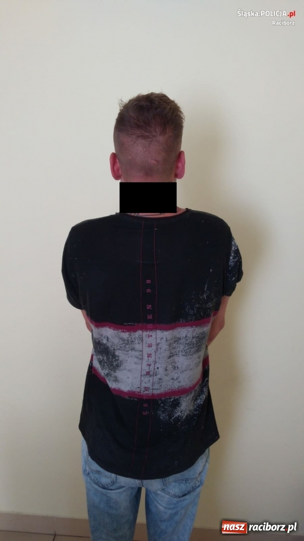 Zdjęcie w galerii na portalu naszraciborz.pl: Agresywny 36-latek w rękach policji. Złamał żuchwę przypadkowemu mężczyźnie  wiadomości z regionu