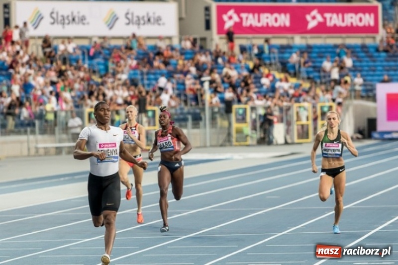 Zdjęcie w galerii na portalu naszraciborz.pl: Memoriał Skolimowskiej. Justyna Święty-Ersetic tuż za Caster Semenyą wiadomości z regionu