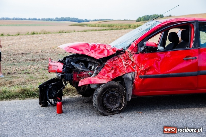 Zdjęcie w galerii na portalu naszraciborz.pl: Ford uderzył w drzewo na trasie Pawłów-Maków wiadomości z regionu