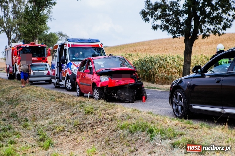 Zdjęcie w galerii na portalu naszraciborz.pl: Ford uderzył w drzewo na trasie Pawłów-Maków wiadomości z regionu