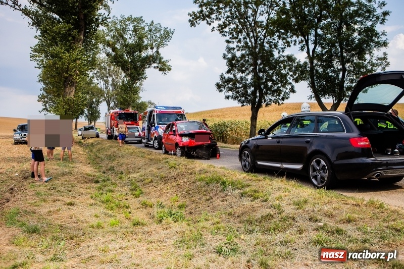 Zdjęcie w galerii na portalu naszraciborz.pl: Ford uderzył w drzewo na trasie Pawłów-Maków wiadomości z regionu