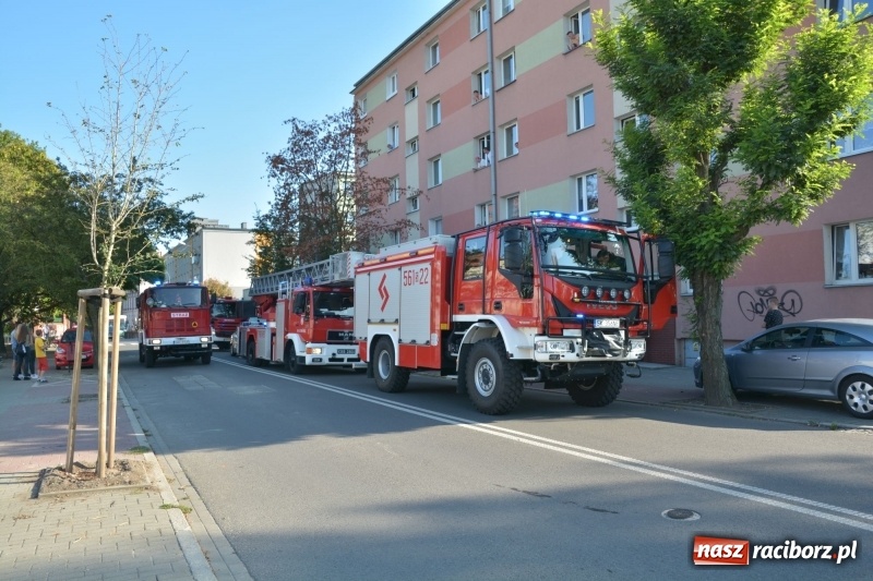 Zdjęcie w galerii na portalu naszraciborz.pl: Alarm przy Ogrodowej. W budynku ulatniał się gaz  wiadomości z regionu