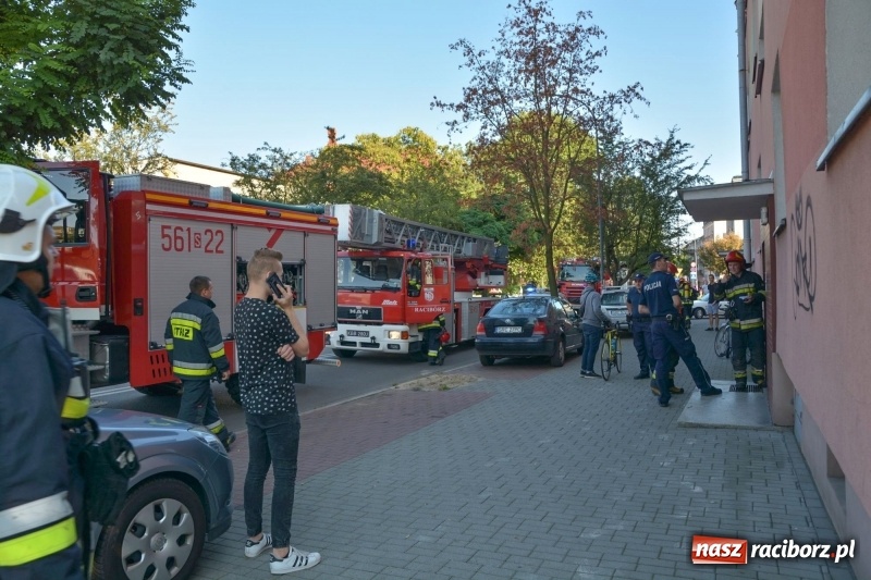 Zdjęcie w galerii na portalu naszraciborz.pl: Alarm przy Ogrodowej. W budynku ulatniał się gaz  wiadomości z regionu