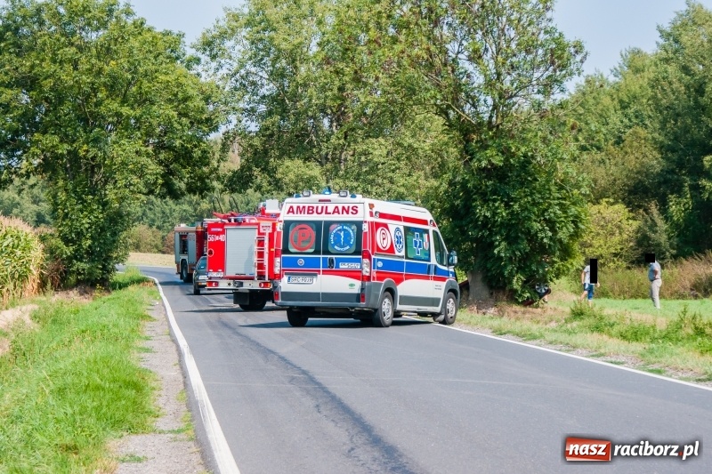 Zdjęcie w galerii na portalu naszraciborz.pl: Dachowanie daihatsu na drodze Pawłów-Gamów  wiadomości z regionu