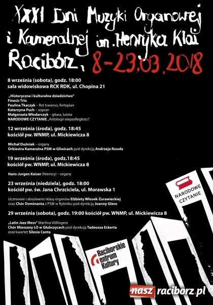 Zdjęcie w galerii na portalu naszraciborz.pl: Raciborski wrzesień pod znakiem muzyki organowej  wiadomości z regionu