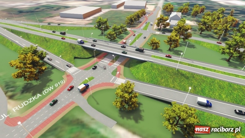 Zdjęcie w galerii na portalu naszraciborz.pl: Budowa obwodnicy Raciborza ma ruszyć wiosną. Docelowo połączenie z A1 przez Rybnik. Zobaczcie wizualizacje wiadomości z regionu