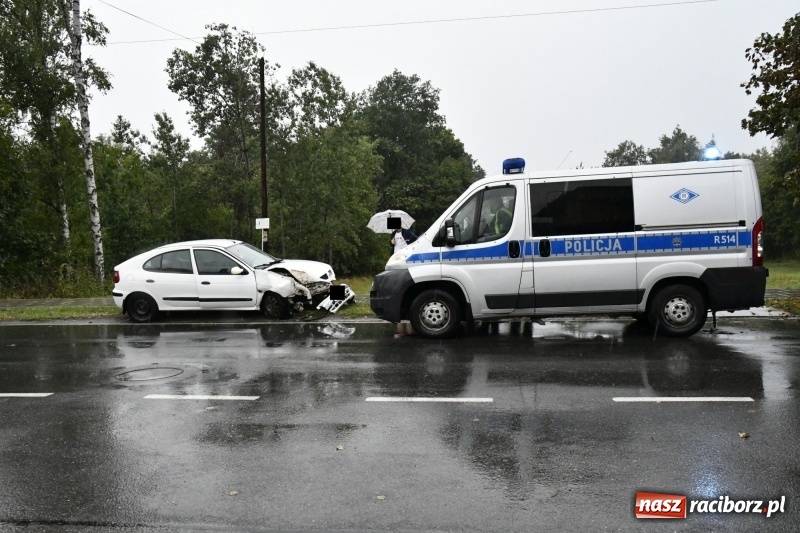 Zdjęcie w galerii na portalu naszraciborz.pl: Wypadek na DW 425 Kuźnia-Solarnia. Ranna kobieta i dwójka jej dzieci  wiadomości z regionu