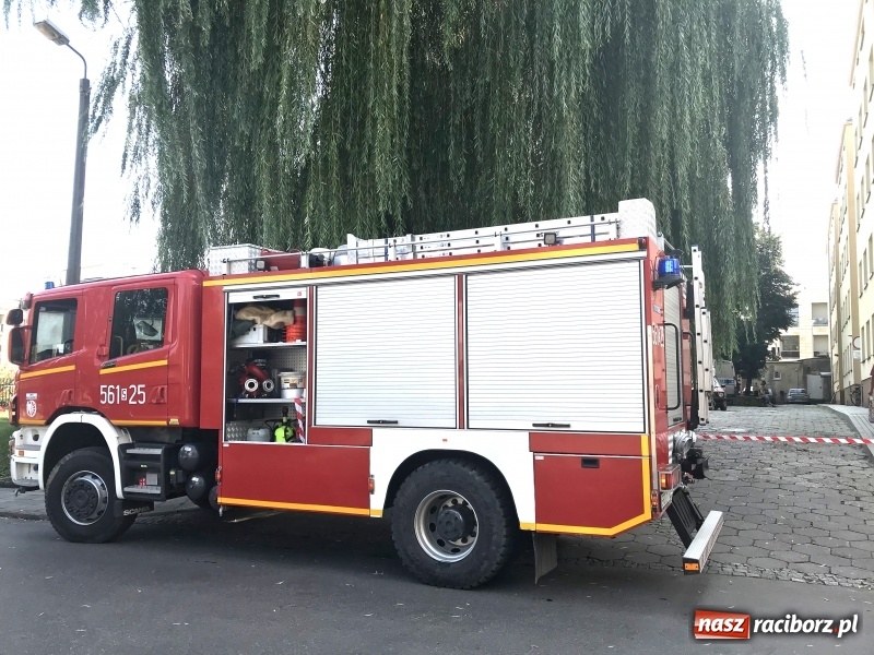 Zdjęcie w galerii na portalu naszraciborz.pl: Ewakuacja mieszkańców bloku przy ulicy Odrzańskiej. Na strychu znaleziono pocisk wiadomości z regionu