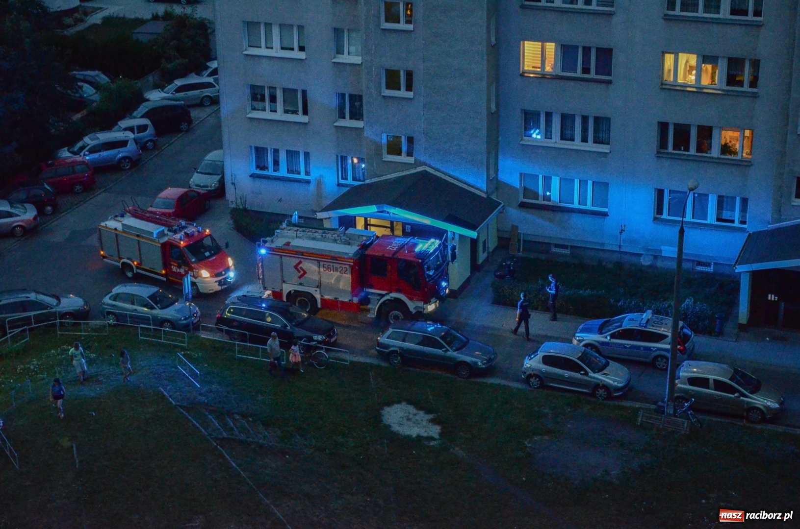 Zdjęcie w galerii na portalu naszraciborz.pl: Akcja na Katowickiej. Zagrożenie było poważne  wiadomości z regionu