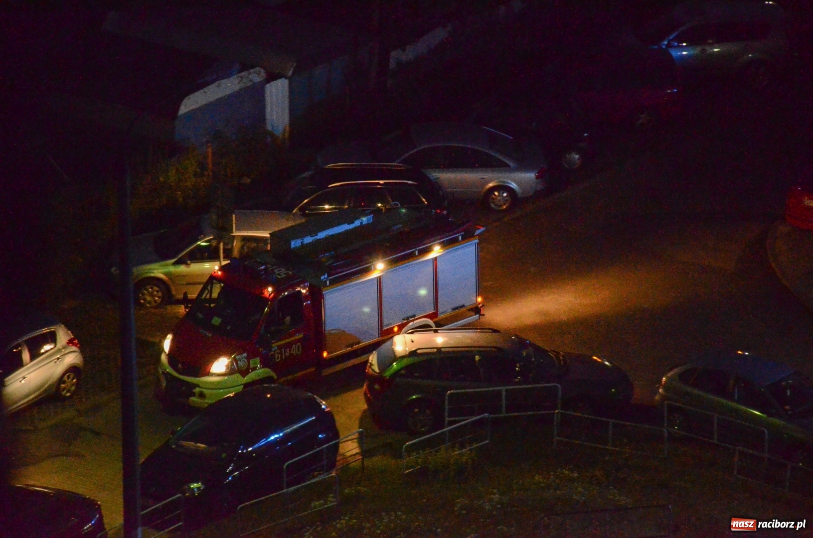 Zdjęcie w galerii na portalu naszraciborz.pl: Akcja na Katowickiej. Zagrożenie było poważne  wiadomości z regionu