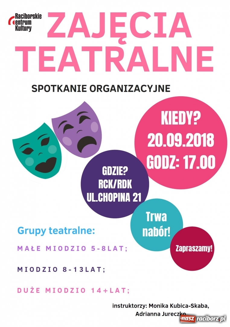 Zdjęcie w galerii na portalu naszraciborz.pl: RCK rekrutuje na zajęcia i warsztaty w nowym roku szkolnym wiadomości z regionu