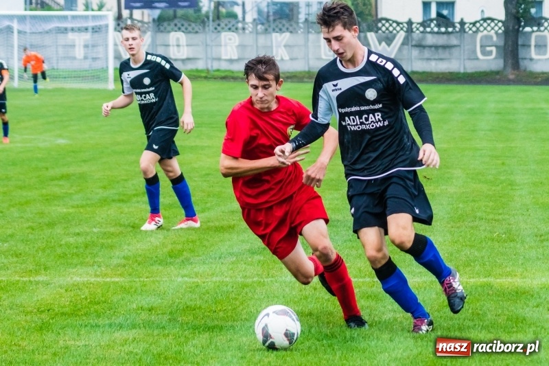 Zdjęcie w galerii na portalu naszraciborz.pl: Juniorzy starsi: Tworków rozkręcał się powoli, lecz ostatecznie strzelił siedem goli wiadomości z regionu
