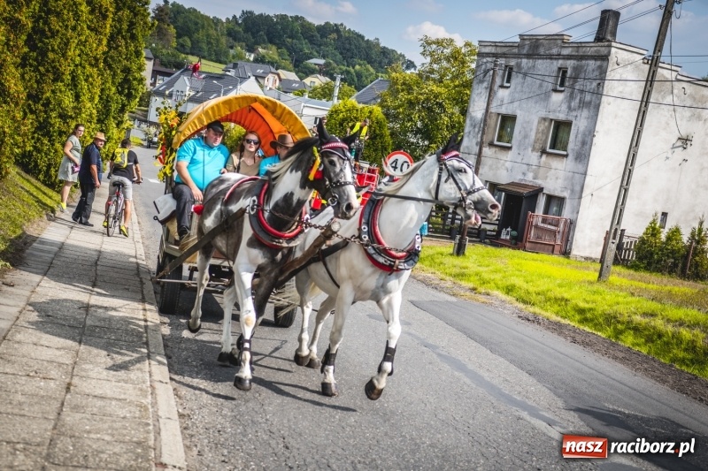 Zdjęcie w galerii na portalu naszraciborz.pl: Barwny korowód na dożynkach gminy Kornowac w Kobyli FOTO i WIDEO wiadomości z regionu