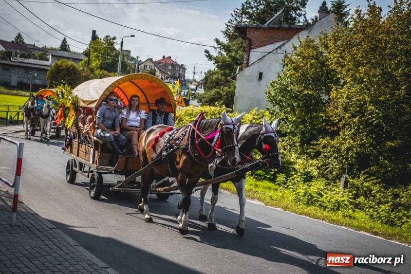 Zdjęcie w galerii na portalu naszraciborz.pl: Barwny korowód na dożynkach gminy Kornowac w Kobyli FOTO i WIDEO wiadomości z regionu