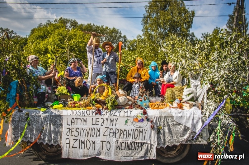 Zdjęcie w galerii na portalu naszraciborz.pl: Barwny korowód na dożynkach gminy Kornowac w Kobyli FOTO i WIDEO wiadomości z regionu