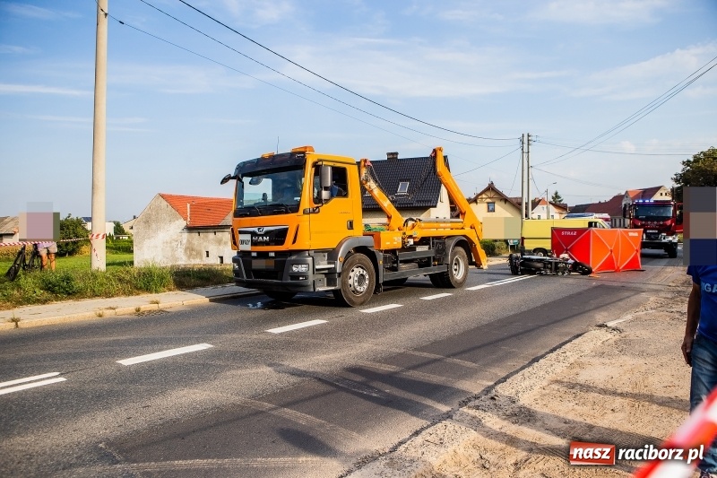 Zdjęcie w galerii na portalu naszraciborz.pl: DK 45. Śmiertelny wypadek na ulicy Kozielskiej w Raciborzu  wiadomości z regionu