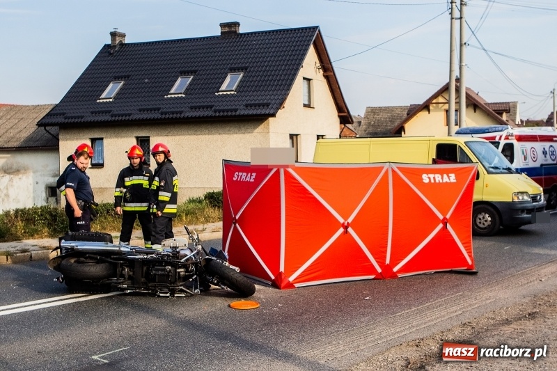 Zdjęcie w galerii na portalu naszraciborz.pl: DK 45. Śmiertelny wypadek na ulicy Kozielskiej w Raciborzu  wiadomości z regionu