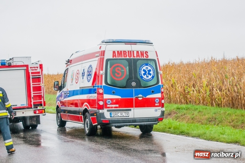 Zdjęcie w galerii na portalu naszraciborz.pl: Dachowanie vw polo na trasie Lekartów-Cyprzanów  wiadomości z regionu
