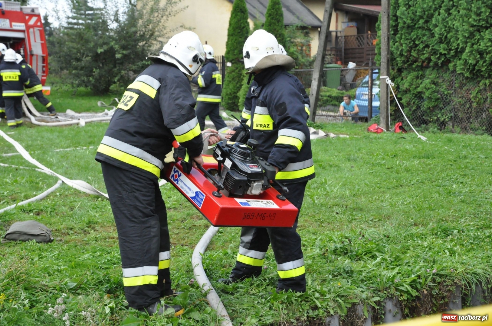 Zdjęcie w galerii na portalu naszraciborz.pl: Pożar w domu seniora! Polsko-czeskie ćwiczenia bojowe w Zabełkowie FOTO i WIDEO wiadomości z regionu