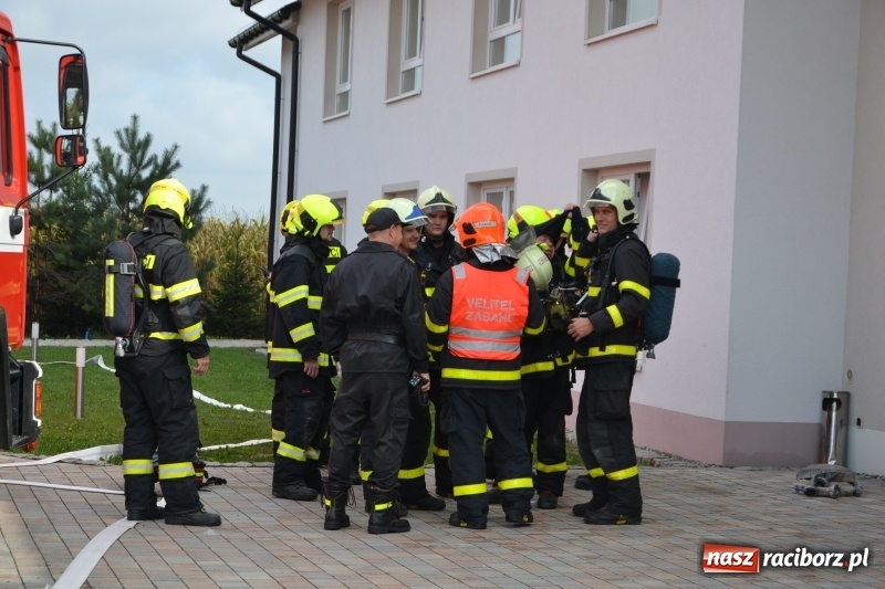 Zdjęcie w galerii na portalu naszraciborz.pl: Pożar w domu seniora! Polsko-czeskie ćwiczenia bojowe w Zabełkowie FOTO i WIDEO wiadomości z regionu