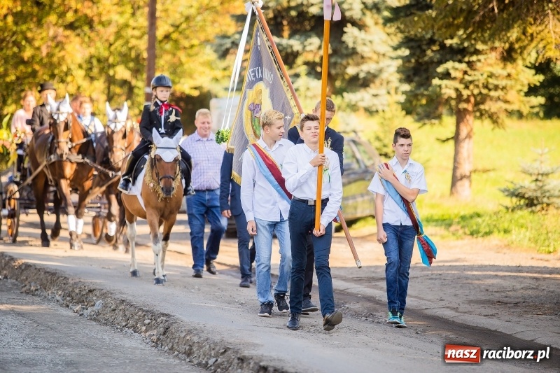 Zdjęcie w galerii na portalu naszraciborz.pl: Parafia Łubowice świętuje dożynki. Korowód ruszył z Grzegorzowic  wiadomości z regionu