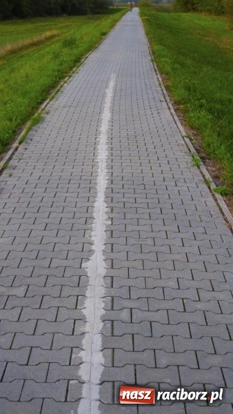 Zdjęcie w galerii na portalu naszraciborz.pl: Ścieżka w ciemności. Na Gliwickiej nie będzie lamp, bo nie ma prądu!  wiadomości z regionu