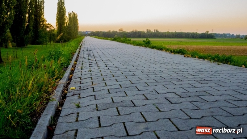Zdjęcie w galerii na portalu naszraciborz.pl: Ścieżka w ciemności. Na Gliwickiej nie będzie lamp, bo nie ma prądu!  wiadomości z regionu