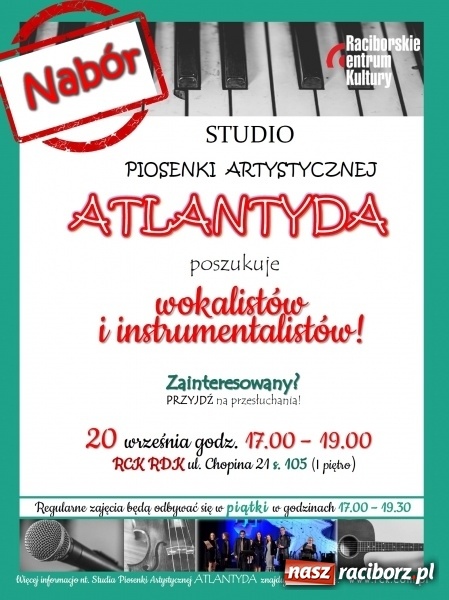 Zdjęcie w galerii na portalu naszraciborz.pl: Raciborska Atlantyda zmienną jest. Niebawem rusza nabór wiadomości z regionu