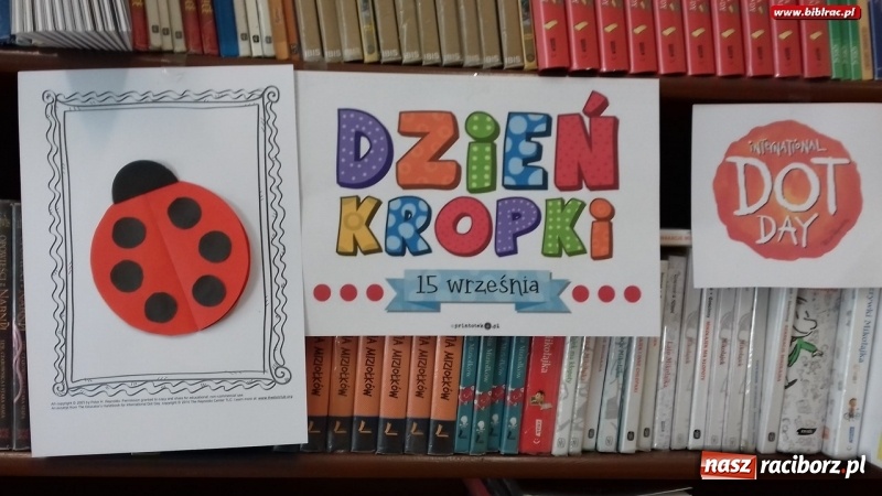 Zdjęcie w galerii na portalu naszraciborz.pl: Dzień Kropki w bibliotece na Płoni  wiadomości z regionu