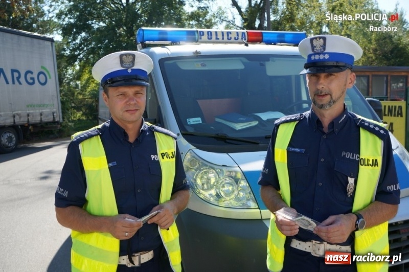 Zdjęcie w galerii na portalu naszraciborz.pl: Akcja EDWARD na raciborskich drogach wiadomości z regionu