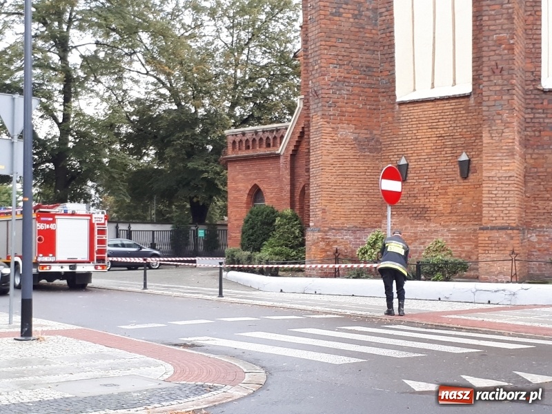 Zdjęcie w galerii na portalu naszraciborz.pl: Uszkodzone samochody, dach kościoła farnego, powalone drzewa. Nocna wichura nad Raciborzem FOTO wiadomości z regionu