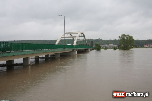Zdjęcie w galerii na portalu naszraciborz.pl: Poziom wody spada wiadomości z regionu