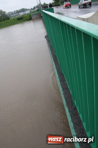 Zdjęcie w galerii na portalu naszraciborz.pl: Poziom wody spada wiadomości z regionu