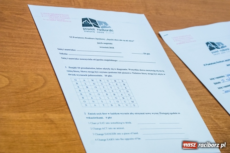 Zdjęcie w galerii na portalu naszraciborz.pl: Zmagania z językiem angielskim i niemieckim, czyli Europejski Dzień Języków Obcych w II LO wiadomości z regionu