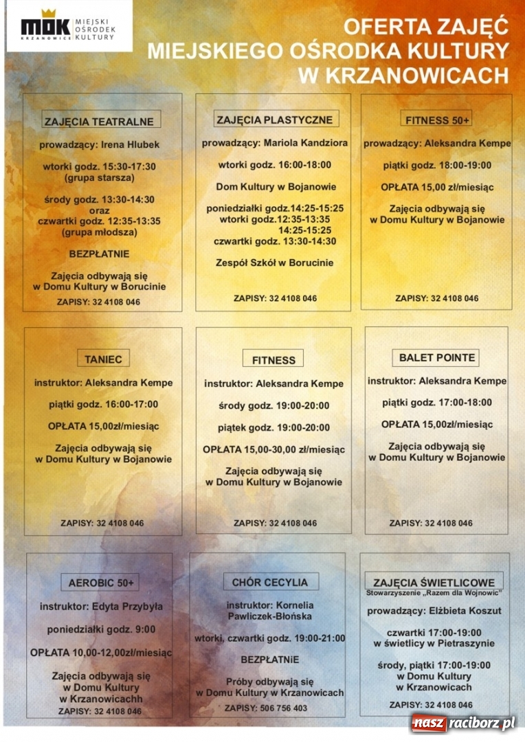 Zdjęcie w galerii na portalu naszraciborz.pl: Sprawdź ofertę MOK Krzanowice wiadomości z regionu