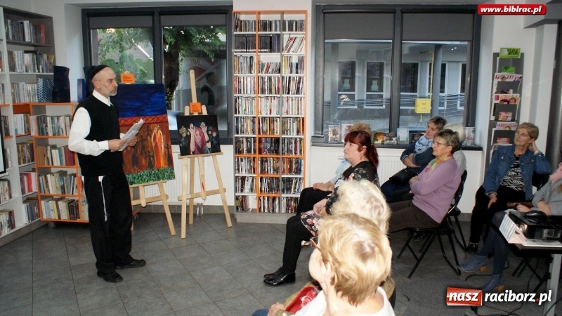 Zdjęcie w galerii na portalu naszraciborz.pl: Wesele żydowskie sefardyjskie. Wykład i wystawa w bibliotece na Ostrogu wiadomości z regionu