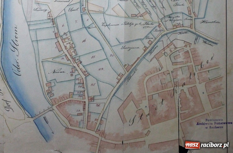 Zdjęcie w galerii na portalu naszraciborz.pl: W raciborskim archiwum odkryto plan śródmieścia z 1844 roku  wiadomości z regionu