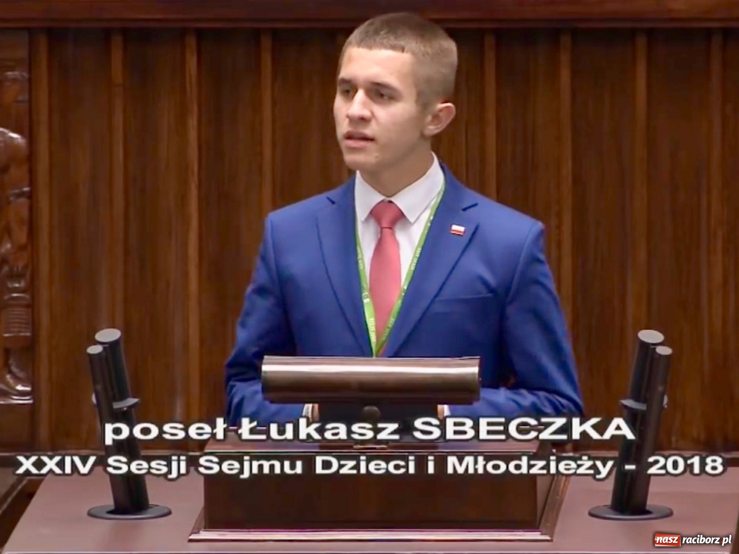 Zdjęcie w galerii na portalu naszraciborz.pl: Uczeń z powiatu raciborskiego posłem Sejmu Dzieci i Młodzieży wiadomości z regionu