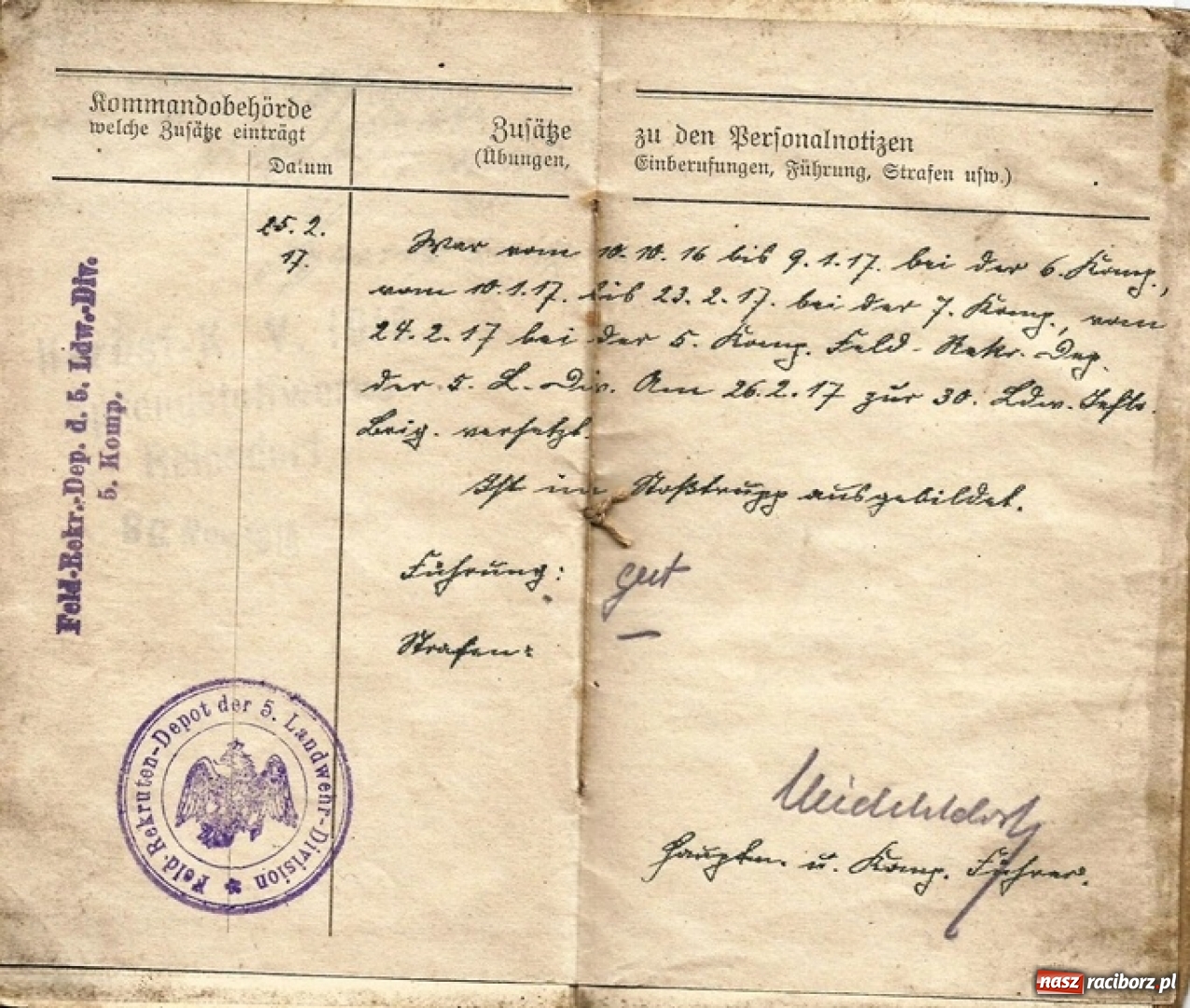 Zdjęcie w galerii na portalu naszraciborz.pl: Szwadron huzarów z Raciborza wyrusza na front  wiadomości z regionu